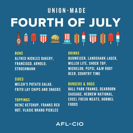 A Fourth of July holiday is best when it's #UnionMade!