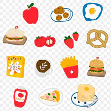 Cute Food Doodle Sticker With A White Border Design Element Set Free Image By Rawpixel Com Mind Sticker Collection Cute Stickers Doodles