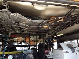 An Interior Roof Shot Of A Defender With Lots Of Places To Hang Stuff Land Rover Defender Camper Bug Out Vehicle