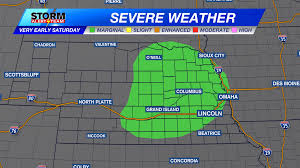 Storm chance Saturday, morning and afternoon