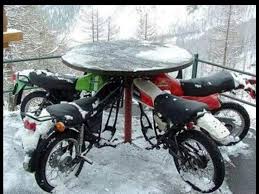 Motorcycle Table Automotive Decor Old Motorcycles Cool Stuff