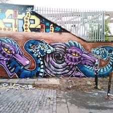 Squiddy Aka Alessandro Di Sario In Nomadic Community Garden Shoreditch 2019 Street Art London Street Art Art