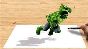 Thanos avengers drawing portrait pencil sketch please like share comment subscribe. 3d Pencil Drawing Hulk Avengers Age Of Ultron Speed Draw Jasmina Susak Youtube