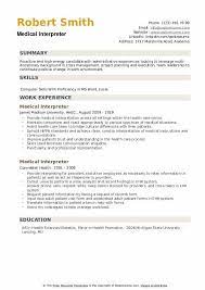 Spanish interpreter resume sample popular 25 interpreter resume. Medical Interpreter Resume Samples Qwikresume
