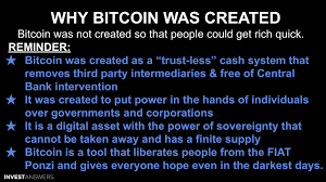 InvestAnswers on X: Quick reminder everyone. of why we are here and  what #Bitcoin is. I think during times like these people forget why and  what the mission is. t.co XVp21CErvN   X