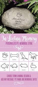 This Personalized Pet Memorial Stone Is Such A Beautiful Way To Remember A Pet Who S Passed Away You Personalized Pet Memorial Pet Memorial Stones Pet Stones
