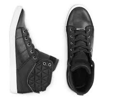 Young Men S Quilted Black High Tops High Top Sneakers Fashion Black High Tops Grey Shoes
