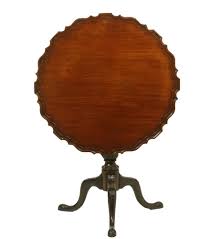 Tilt Top Piecrust Table 19th C Chippendale Mahogany Tea Table With Single Board Top Having Shaped And Molded Edge Original B Table Period Furniture Tea Table