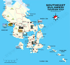 Sulawesi, celebes (an island in greater sunda, indonesia). Southeast Sulawesi Map Peta Sulawesi Tenggara Southeast Celebes Map Indonesia Tourism Sulawesi Map