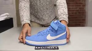 Кроссовки air force 1 experimental 'parcel service'. Nike Air Force 1 High Og Retro University Blue Unboxing Video At Exclucity Youtube