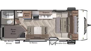 Booth dinette jack knife sofa outside speakers 12' power awning #rv8738a. Wildwood X Lite 19dbxl Travel Trailer For Sale