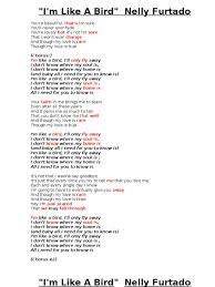 Song I M Like A Bird By Nelly Furtado Pdf Contemporary R B Songs