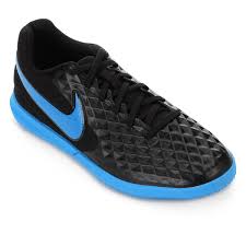 Chuteira Futsal Nike Tiempo Legend 8 Club Preto E Azul Netshoes Chuteira Futsal Chuteira De Futsal Nike Chuteiras