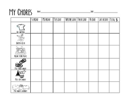 Weekly Chore Chart