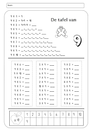 Onbeperkt oefenen op alle sites van junior einstein ongestoord opgaven maken, geen reclame tussendoor 23 Tafels Werkbladen Groep 4 Worksheet Cyou