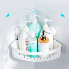 The shower's opening can be closed off with a door or a curtain rod. Bathroom Organizer Corner Storage Rack Shower Caddy Hanging Corner Shelf China Bathroom Organizer Bathroom Corner Storage Rack Made In China Com