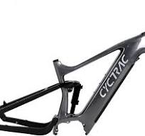 Cuadro de Bicicleta eléctrica MTB de Fibra de Carbono Cuadro de Bicicleta de montaña de Cola Suave de 17 '' 27,5/29er Cuadro de Bicicleta con ...