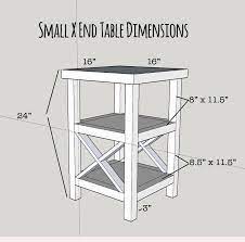 Makeover Monday Small X End Table Free Plans Furniture Diy Diy Furniture Plans Diy Furniture