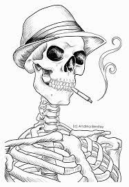 Take a break and have some fun with this collection of free printable coloring pages for adults. Andrea Benitez Art Detailed Line Art Mobster Skeleton Drawings Halloween Drawings Art