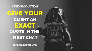 Pricing your videos may be the single most obscure and difficult thing about owning a production company. Video Producers What Do I Charge Give Your Client An Exact Quote In The First Chat Updated For 2020 Microbudgeter