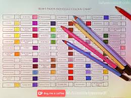 Koh I Noor Mondeluz Colour Chart Ko Fi Where Creators