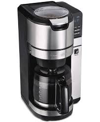 You can fill the water tank from the front, instead of the back. Hamilton Beach Programmable Grind Brew 12 Cup Coffee Maker Reviews Coffee Makers Kitchen Macy S