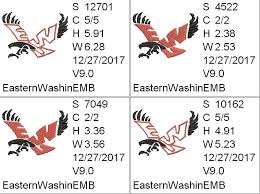 For those looking for the complete ncaa football 14 formations list for each playbook here it is. Eastern Washington Eagles Ncaa Sports Team Logo 4 Sizes Filled Embroidery For 2 5x4in 4x4in Hoops Applique For 5x7in And 6x10 Hoops Embroidery Applique Designs Sports Logos And Kid S Applique Embroidery