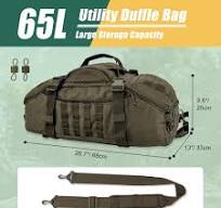 Amazon.com | EASY BW 65L Large Travel Gym Duffle Bag with ...