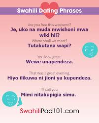 Google's free to find a date. How To Say I Love You In Swahili Romantic Word List