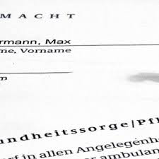 In vielen vordrucken, die man im internet erhält. Ratgeber Handlungsfahig Dank Vollmacht Svz De