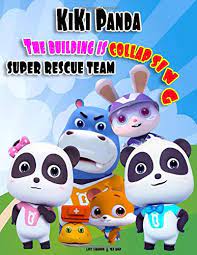 Colored set kids transport with cute little vector. Kiki Panda Super Rescue Team The Building Is Collapsing Babybus Picture Book For Kids Ages 2 To 7 Adam Med Shannon Lamy Amazon De Bucher