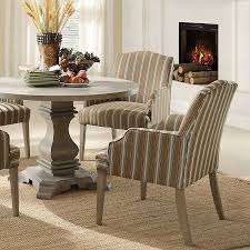 Damask and stripe dining chair slipcover (set of 2) (brown) Weathered Stripe Rustic Dining Chairs Set Of 2 Kirklands