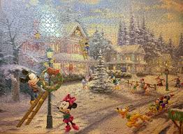 The perfect gift for any disney fan, the completed puzzle measures: Finally Finished Mickey S Victorian Christmas 1000 Pcs By Thomas Kinkade Too Bad It S Missing A Piece Jigsawpuzzles