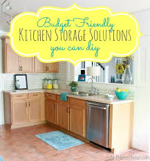 great budget kitchen storage ideas!