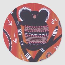 Aboriginal Art Koala Sticker Zazzle Com In 2020 Aboriginal Art Art Aboriginal