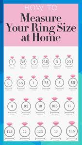 A Guide For How To Measure Your Ring Size At Home Ringsize Engagementrings Weddingring Rings Jewelry Accessories Ideas Measure Ring Size Ring Sizes Chart