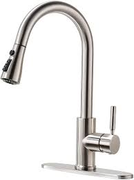 Each design is made with cutting edge technology that aims to provide optimum function as well as beauty. Kitchen Faucet Kitchen Sink Faucet Sink Faucet Pull Down Kitchen Faucets Bar Kitchen Faucet Brushed Nickel Stainless Steel Rulia Pb1020 Amazon Com
