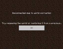 Mcpe 55137 Disconnected Due To World Corruption Jira