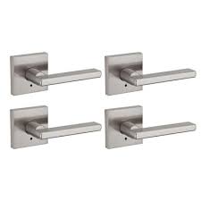 Serrated (square) each serration is skillfully sculpted into the door pull. Modern Door Lever Handles Door Hardware The Home Depot
