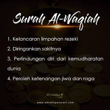 Baca surat al waqi'ah lengkap bacaan arab, latin & terjemah indonesia. Kelebihan Membaca Surah Al Waqiah D Mahligai Scarf Facebook