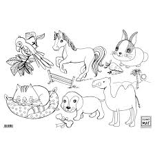 Downloadeaza cele mai frumoase planse de colorat cu printese disney aici gasesti fise de colorat cu ariel merida elsa coloring pages coloring for kids art. Plansa Pentru Colorat Reutilizabila Animale De Companie Silicon 48 X 335 Cm Emag Ro