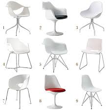 You may choose any style you prefer and realize it in your home office for example classical strict minimalist casual or any other. White Molded Chairs Making It Lovely