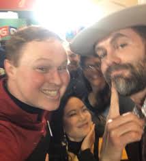 I ran into the green t shirt guy this morning. Netflix Premiere