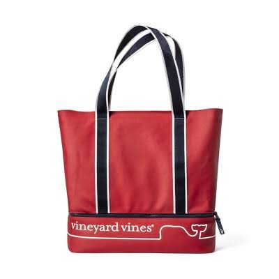 Vineyard Vines Whale Line Canvas Tote Bag