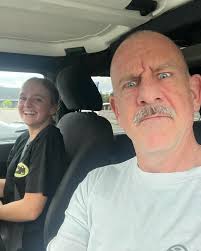 When you take your daughter for a driving lesson and she asks, with her  foot