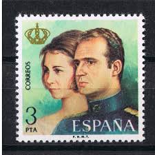 Sello: Edifil 2304 Don Juan Carlos I y Doña Sofía Reyes de España " Don  Juan Carlos I y Doña Sofía " 3 ptas. Multicolorde España Europa