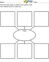 Graphic organizer template 6 boxes. General Graphic Organizers