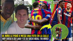 Check spelling or type a new query. De Nino Le Pidio A Messi Una Foto Hoy Con 18 Juega Con Leo En El Barca Su Socio Ideal Moriba Youtube