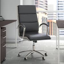 Bush Business Modelo High Back Leather Executive Office Chair Gray Bush Business Furniture Bush Business Furniture Executive Office Chairs Furniture