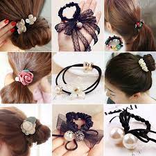 Korean Fashion Women Girls Elastic Hair Rubber Bands Ties Headwear Ring Rope Accessories For Hair Rubber Bands Diy Hair Accessories Hair Accessories Headbands